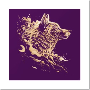 The Majestic Wolf Design Posters and Art